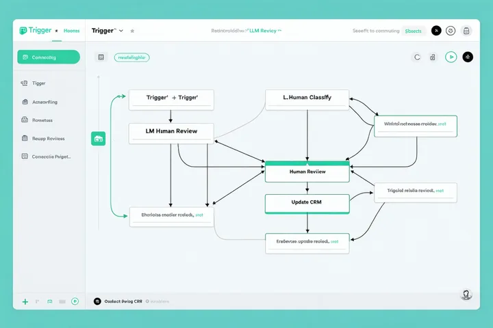 Blocks visual workflow canvas showing a multi-step process with connected nodes